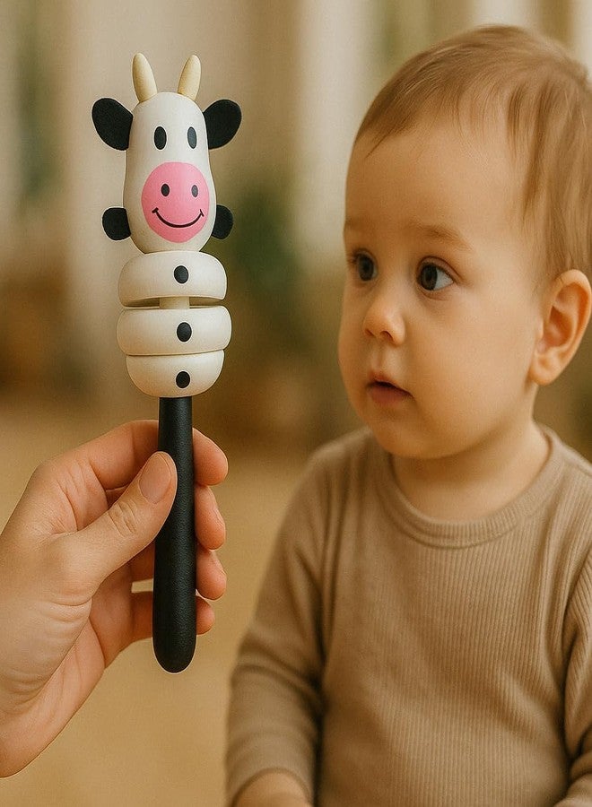 Vemlons Jhunjhuna Wooden Toy jhunjhuna Wooden Non Toxic Colourful Rattle Toys for New Born Baby, Musical Infant Toy, / Dugi Dugi Rattle Sweet Cuddle Infant of JhunJhunas - Image 1